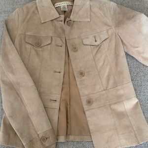 Women's Tan Suede Jacket
